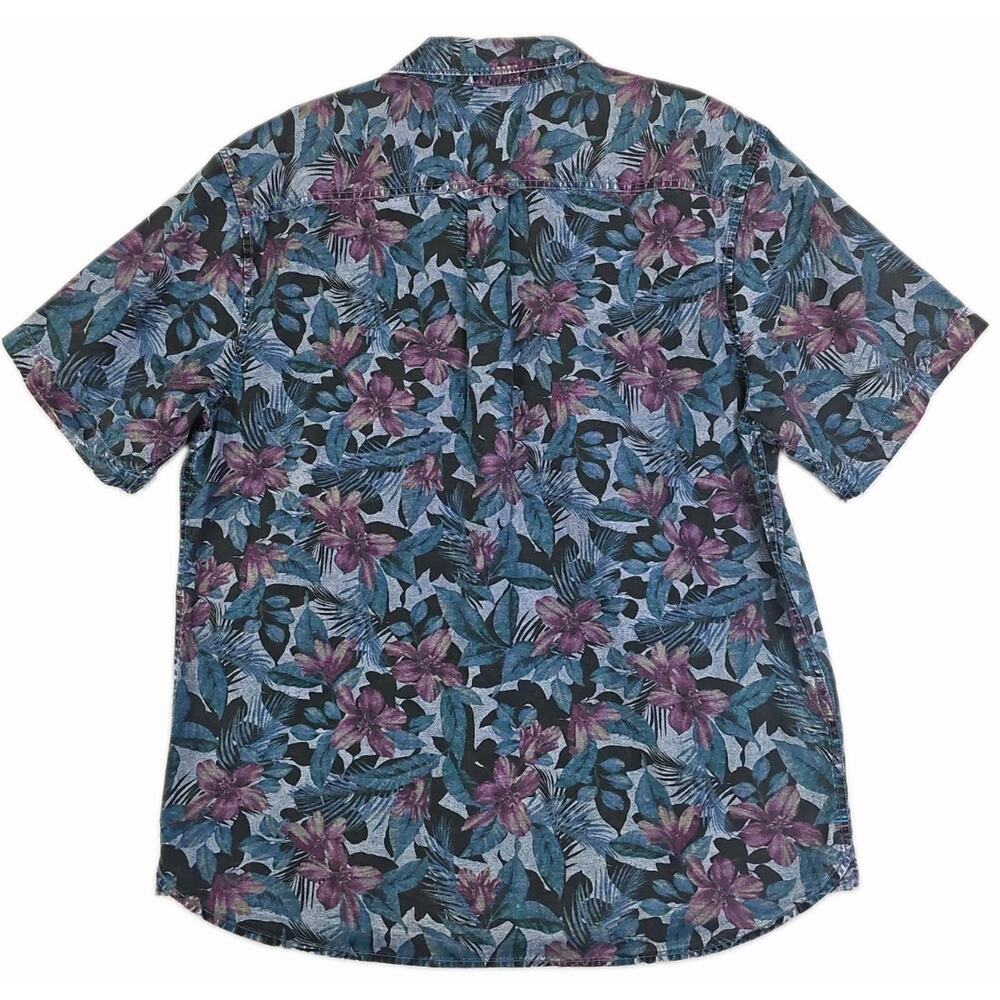 Tommy Bahama ~Men's Size L~ Multicolor Blue Bay Gardens 100% Cotton Shirt NWT - Picture 3 of 16